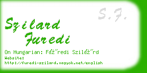 szilard furedi business card